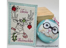 ITH - Postkarte "Frohe Weihnachten" Rentier